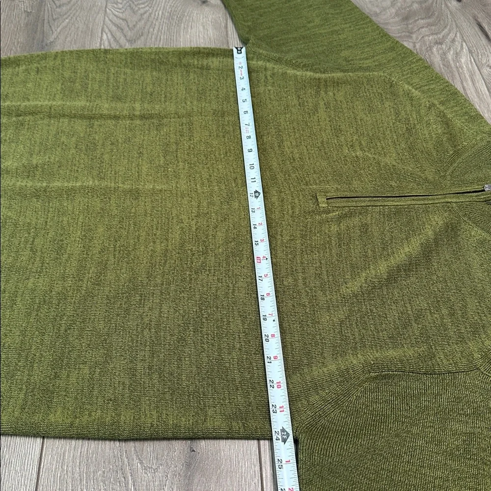 Tommy Bahama 1/2 Zip Silk Cotton Blend Long Sleeve Sweater Green Size XL‎